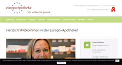 Desktop Screenshot of europa-apotheke-koeln.de